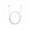 USB C - USB C kabelis 1m. silicone Balta