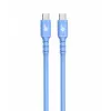 USB C - USB C kabelis 1m. silicone Mėlyna