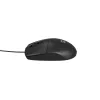 Laidinio biuro pelė NATEC Ruff Plus USB Type-A, dešiniarankė, 1200 DPI, 3 mygtukai, juoda