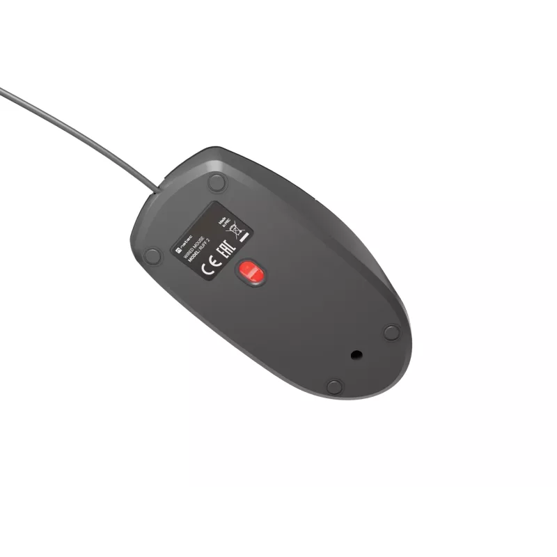 Laidinio biuro pelė NATEC Ruff Plus USB Type-A, dešiniarankė, 1200 DPI, 3 mygtukai, juoda