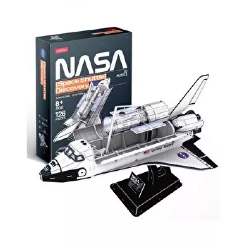 3D dėlionė Cubicfun erdvėlaivio „Discovery“ modelis 306-DS1057, kartoninis konstravimo rinkinys