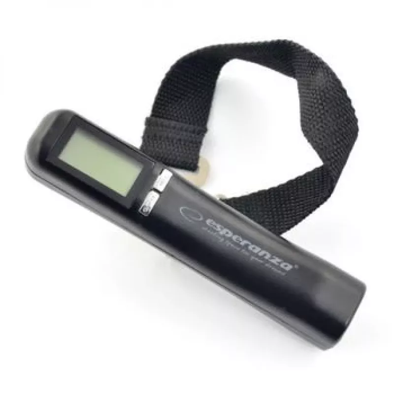 Electronic Luggage Scale Esperanza ETS001, up to 50 Kg, Juoda