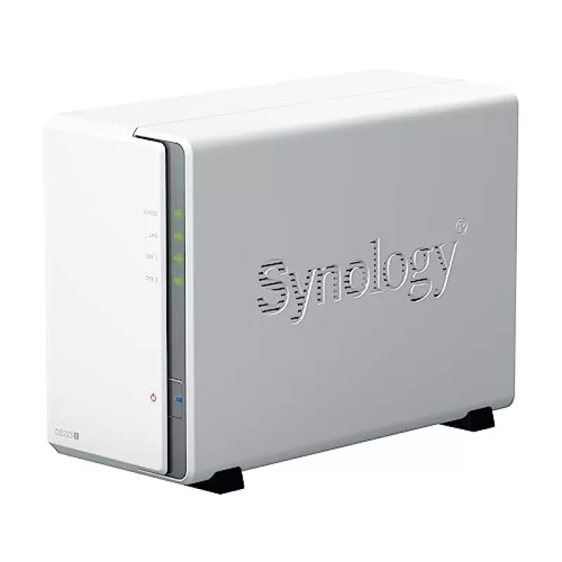 Synology DiskStation DS223J NAS/duomenų saugojimo serveris Staliniam kompiuteriui Realtek RTD1619B 1 GB DDR4 DiskStation Manager Baltas