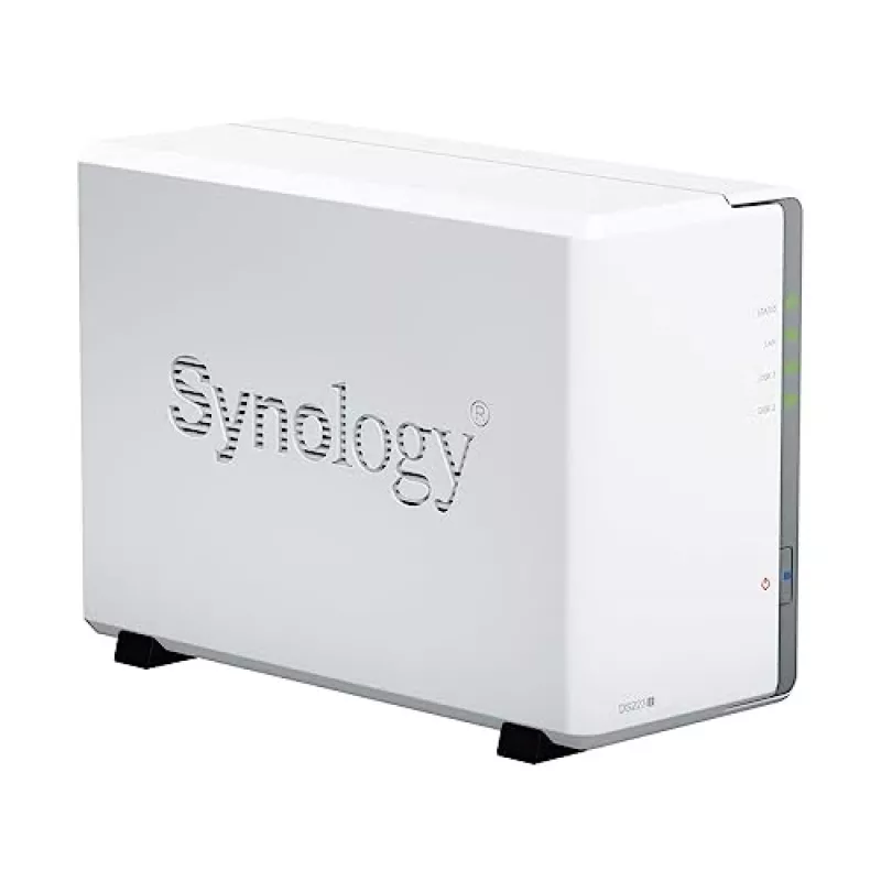 Synology DiskStation DS223J NAS/duomenų saugojimo serveris Staliniam kompiuteriui Realtek RTD1619B 1 GB DDR4 DiskStation Manager Baltas