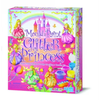 Kūrybinis rinkinys 4m Glitter Princesses model 3528 — rankdarbių rinkinys su blizgučių dekoracijomis