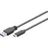 Wentronic Goobay USB 3.0 SuperSpeed laidas > USB-C™, 3 m - USB 3.0 kištukas (A tipas) > USB-C kištukas (73141)