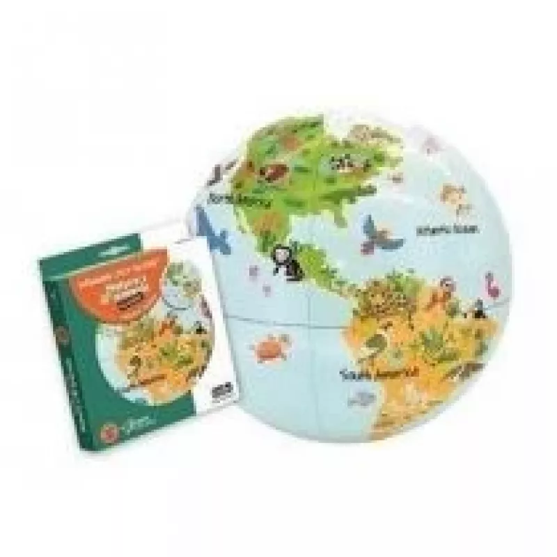 Žaidimų rutulys Globe 30 cm, MG DYSTRYBUCJA — Ball Caly modelis C051 mažiems gamtos gyvūnams