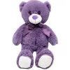 Minkštas žaislas TULILO meškiukas Violetinis 35 cm (modelis 9297)