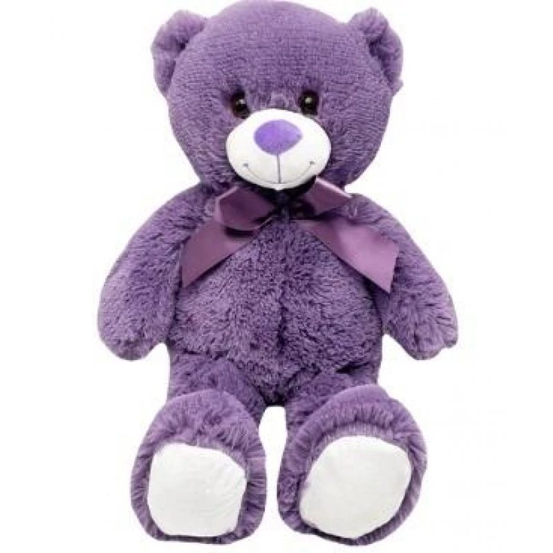 Minkštas žaislas TULILO meškiukas Violetinis 35 cm (modelis 9297)