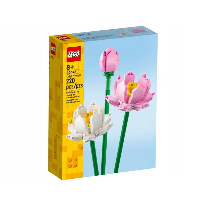 LEGO konstruktorius LEGO 40647 Lotosai — Botanical Collection modulinis modelis, 220 dalių, aukštis 300 mm, amžius 8+