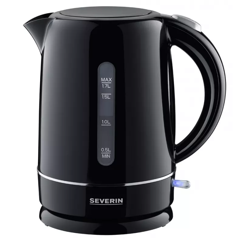 „Severin WK 4322“ elektrinis virdulys, 1,7 l, 2200 W, juodas