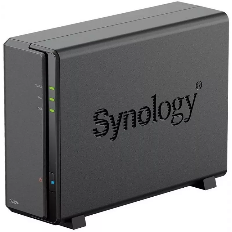 Synology DiskStation DS124 NAS/serveris Stacionarus Ethernet LAN Juoda RTD1619B
