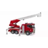 Gaisrinis automobilis BRUDER Scania Super 560R raudonas baltas plastikinis 3+