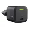 Mobiliojo įrenginio įkroviklis Green Cell CHARGC06, USB-C 33W, Quick Charge 3.0, kintamosios srovės įvestis 100–240V, juodas