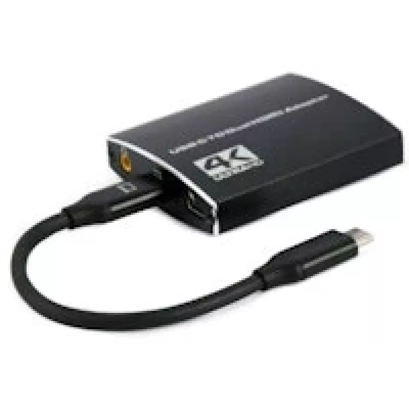 Gembird A-CM-HDMIF2-01 USB-C to dual HDMI adapter, 4K 60Hz, Juoda