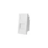 Kištukinio lizdo apsauginis dangtelis Alantec OS002 baltas 45×45 mm, 1 vnt.