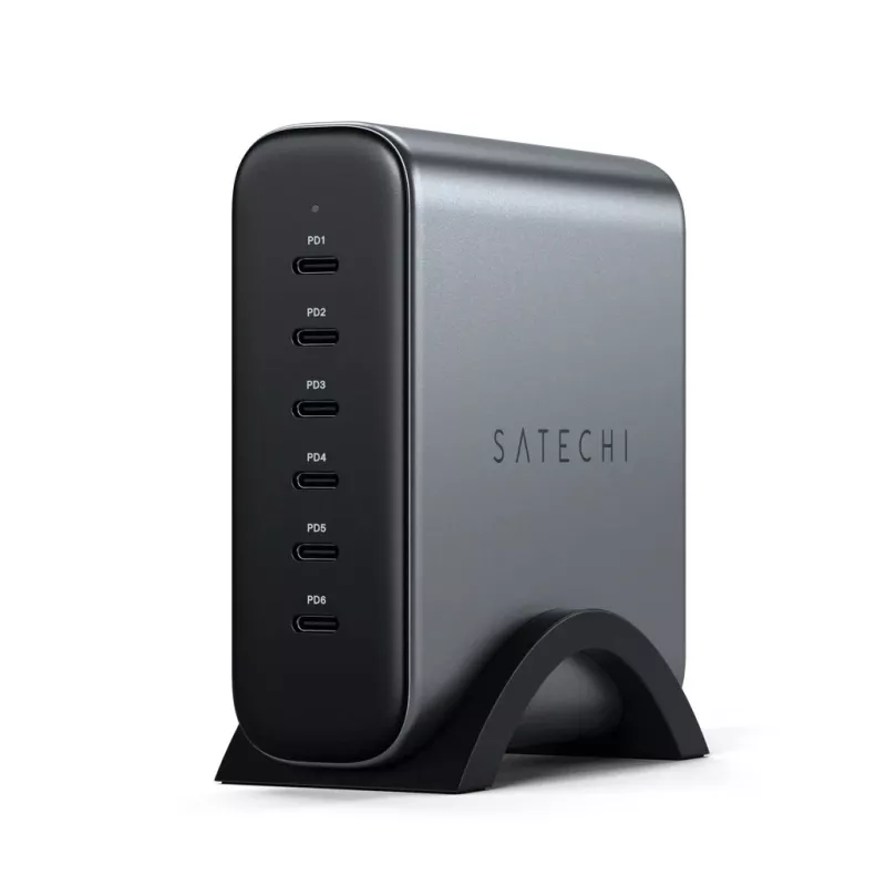 Vidinis įkroviklis Satechi ST-C200GM-EU Universalus Pilkas 6 USB Type-C prievadai