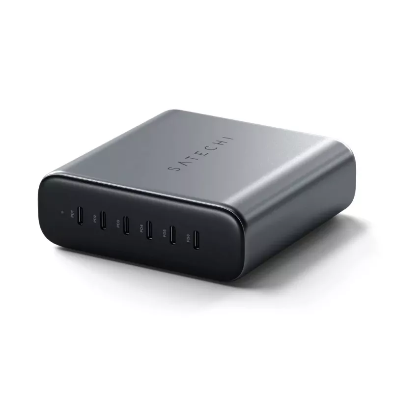 Vidinis įkroviklis Satechi ST-C200GM-EU Universalus Pilkas 6 USB Type-C prievadai