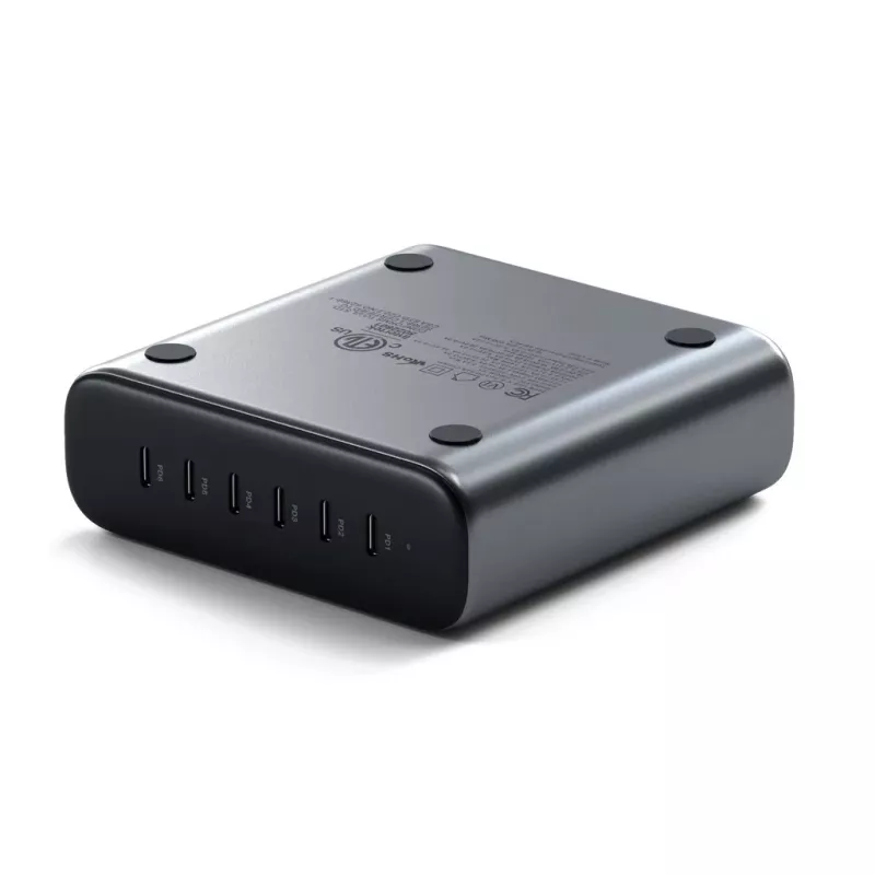 Vidinis įkroviklis Satechi ST-C200GM-EU Universalus Pilkas 6 USB Type-C prievadai