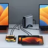 Vidinis įkroviklis Satechi ST-C200GM-EU Universalus Pilkas 6 USB Type-C prievadai