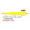 Termoetikečių ritinėliai NIIMBOT RXL12.5109-65Y 62 mm × 30 mm — termoetikečių ritinys
