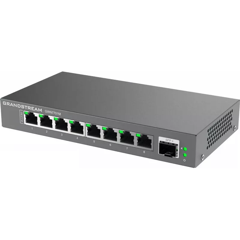 Grandstream Networks GWN7701M tinklo jungiklis Nevaldomas 2.5G Ethernet (100/1000/2500) Juoda
