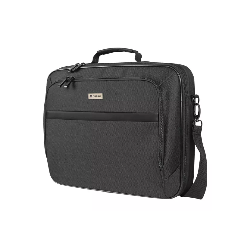 Portfelis NATEC Boxer Lite 39,6 cm (15,6 col.) – poliesteris, 2 skyriai, petnešos dirželis, 410×305×65 mm, 750 g