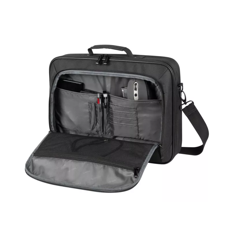 Portfelis NATEC Boxer Lite 39,6 cm (15,6 col.) – poliesteris, 2 skyriai, petnešos dirželis, 410×305×65 mm, 750 g
