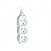 Tracer PowerCord ilgintuvas su 3 lizdais, 3 m, baltas