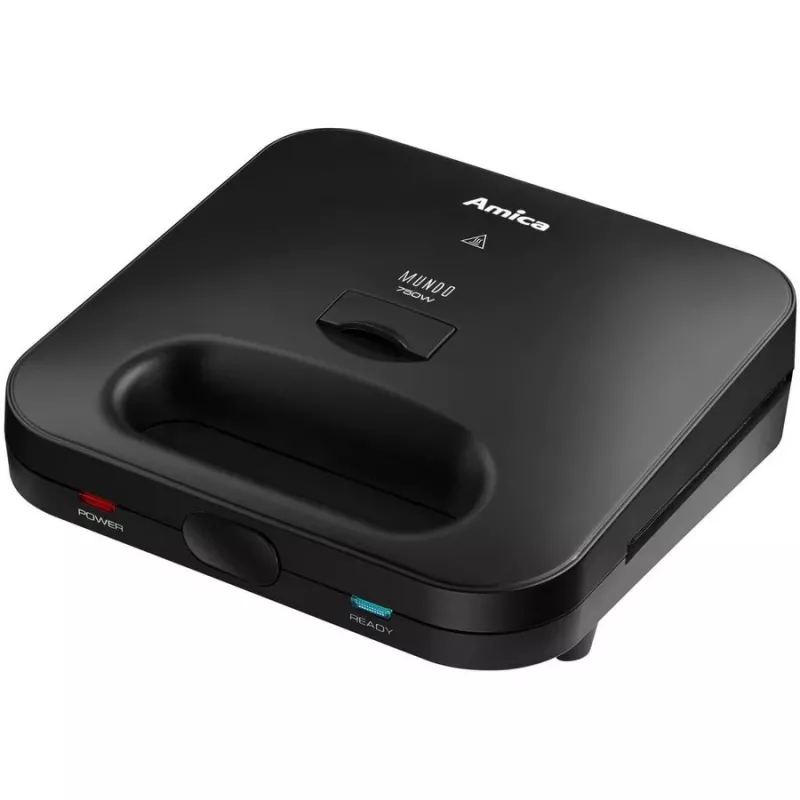 Sumuštinių keptuvė Amica SMK4011, 750 W, 3 plokščių tipai, juoda