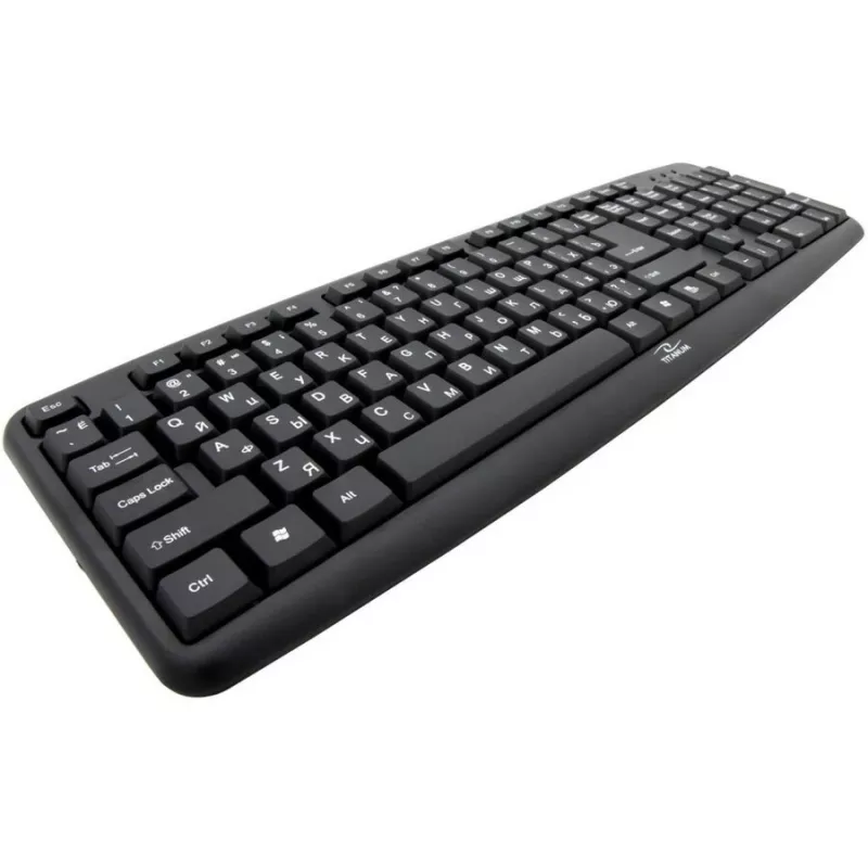Esperanza TKR101 klaviatūra, biuro USB QWERTY anglų, rusų kalbomis, juoda