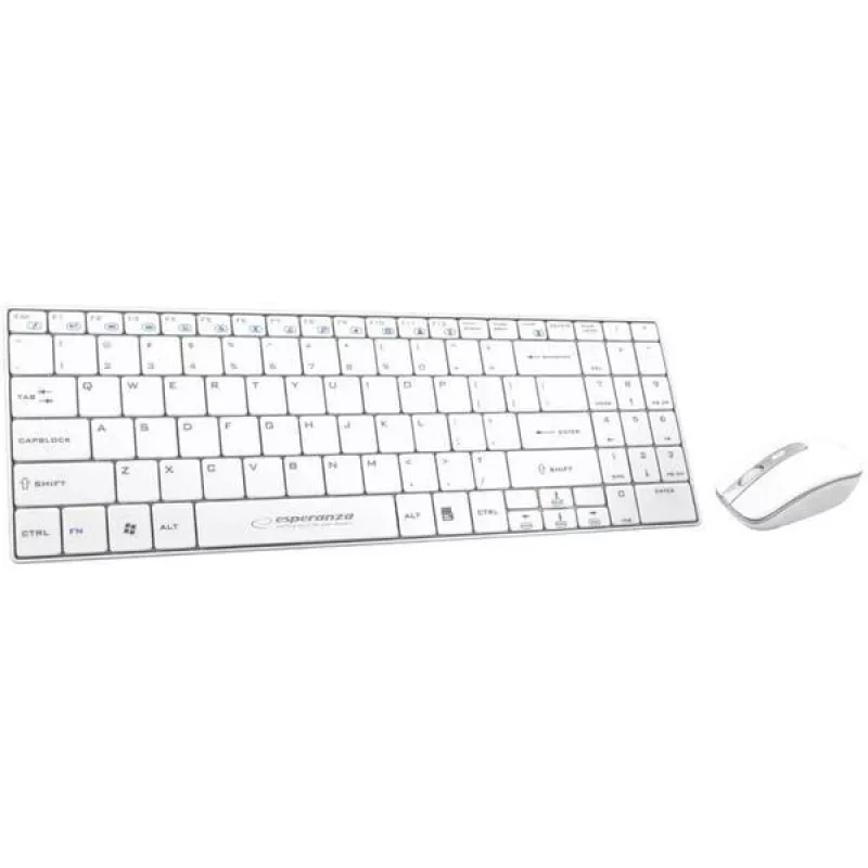 Klaviatūros ir pelės rinkinys Esperanza Liberty EK122W, baltas