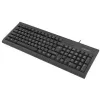 Pilno dydžio laidinė klaviatūra NATEC MORAY Home/Office USB QWERTY US International, juoda, 104 klavišai, skaičių blokas