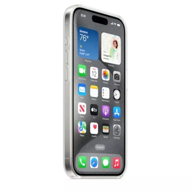 Apple iPhone 15 Pro dėklas su MagSafe - permatomas