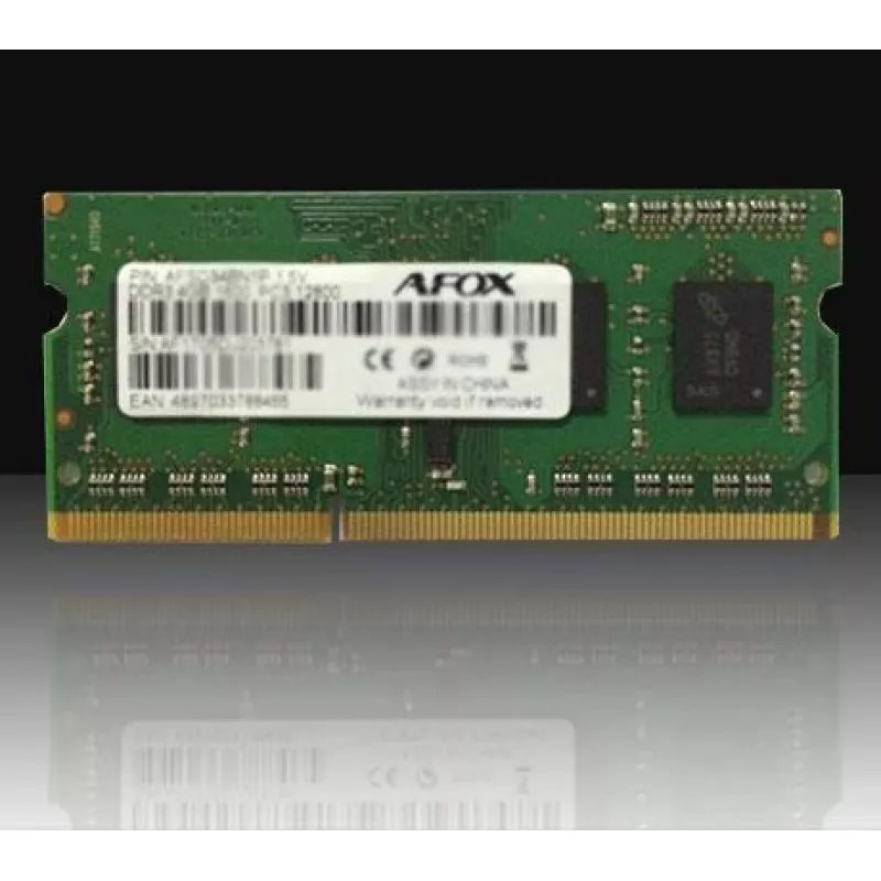 AFOX AFSD38BK1P - 8 GB - 1 x 8 GB - DDR3 - 1600 MHz - 204-pin SO-DIMM