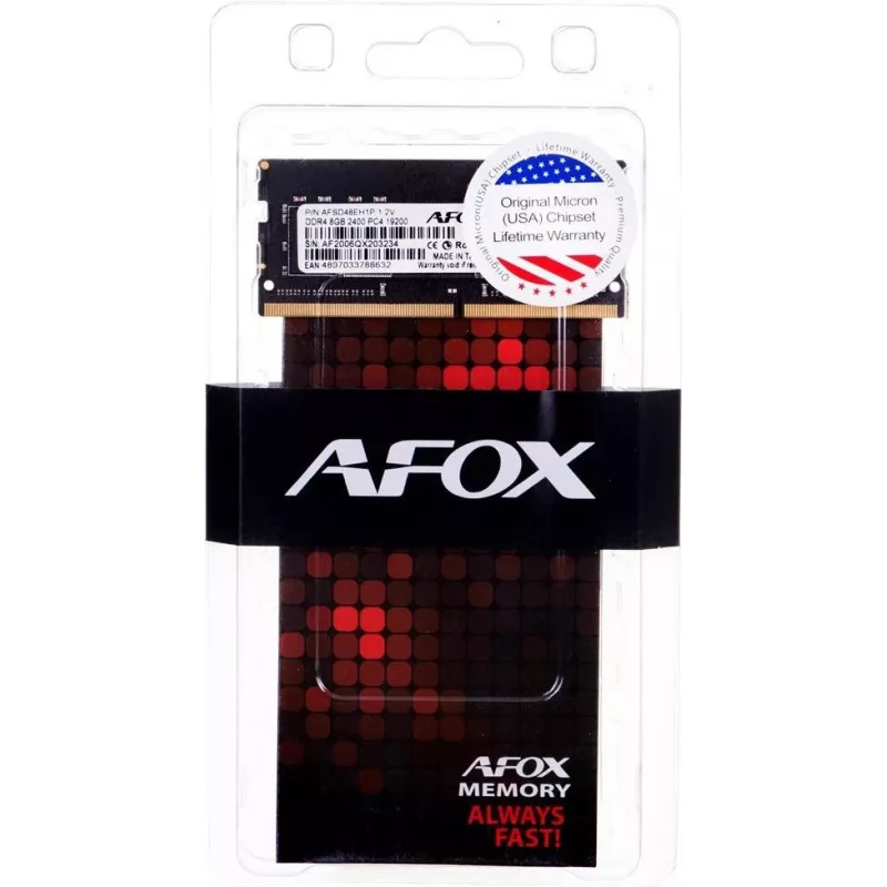 Atminties modulis AFOX DDR4 8GB 2400MHz SO-DIMM