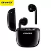 Ausinės Awei T28 TWS+docking Juodos