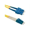 Qoltec - šviesolaidinis jungiamasis kabelis - Vienmodis SC/UPC (M) į Vienmodį LC/UPC (M) - 1 m - šviesolaidis - Duplex - 9/125 mikrometrai - G.652D
