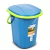 GreenBlue GB320BL Nešiojamas kelioninis tualeto kibiras su sėdyne Stovyklavimui Festivaliams Su rankena Dangtis Patvarus Stabilus 19L