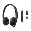 Lenovo 4XD1M45627 ausinės / ausinės su mikrofonu Laidinės Ant galvos USB Type-C Juoda