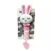Minkštas pliušinis garsinis žaisliukas TULILO Bunny 17 cm — mielas barškutis kūdikiams ir mažiems vaikams