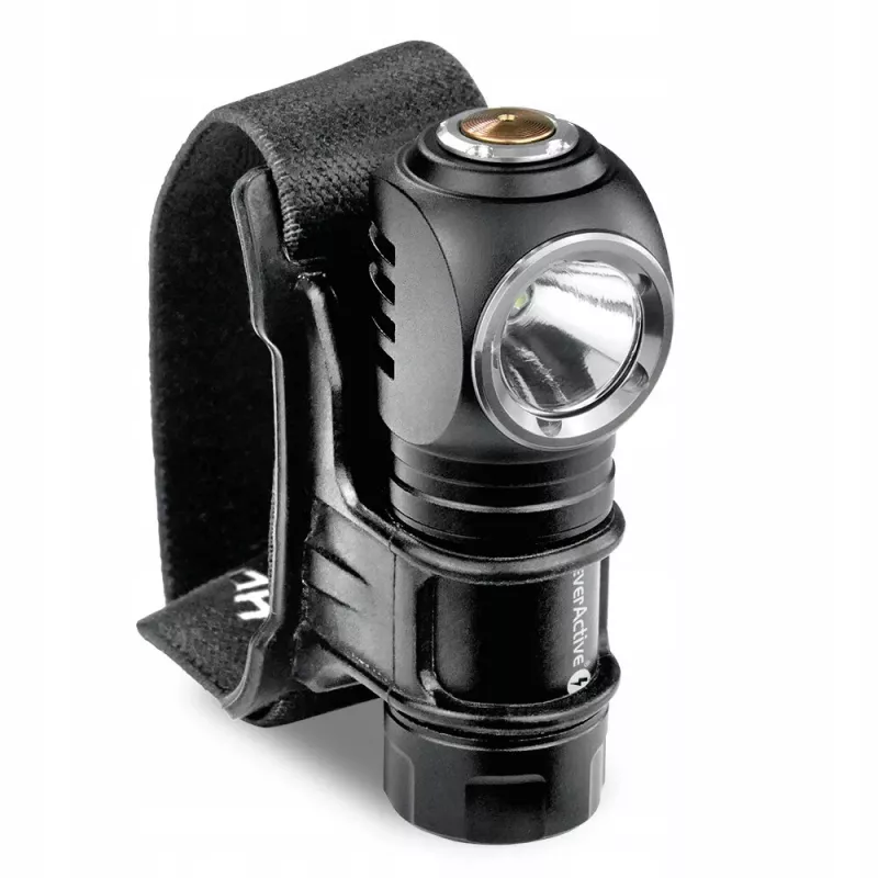 Žibintuvėlis LED 3 darbo režimai 10 W 500 liumenų aliumininis korpusas įkraunamas vandeniui atsparus FL-55R Dripple - Everactive