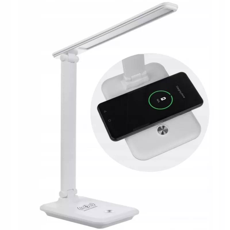 LED stalinė lempa MACLEAN MCE616W 9W su įmontuotu Qi belaidžiu įkrovikliu
