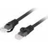 Tinklo kabelis LANBERG PCU6-10CU-0025-BK Cat6 F/UTP RJ-45 0,25 m juodas