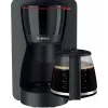Drip coffee maker Bosch TKA2M113, 1.25 L vandens talpa, 15 puodelių, juoda