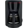 Drip coffee maker Bosch TKA2M113, 1.25 L vandens talpa, 15 puodelių, juoda