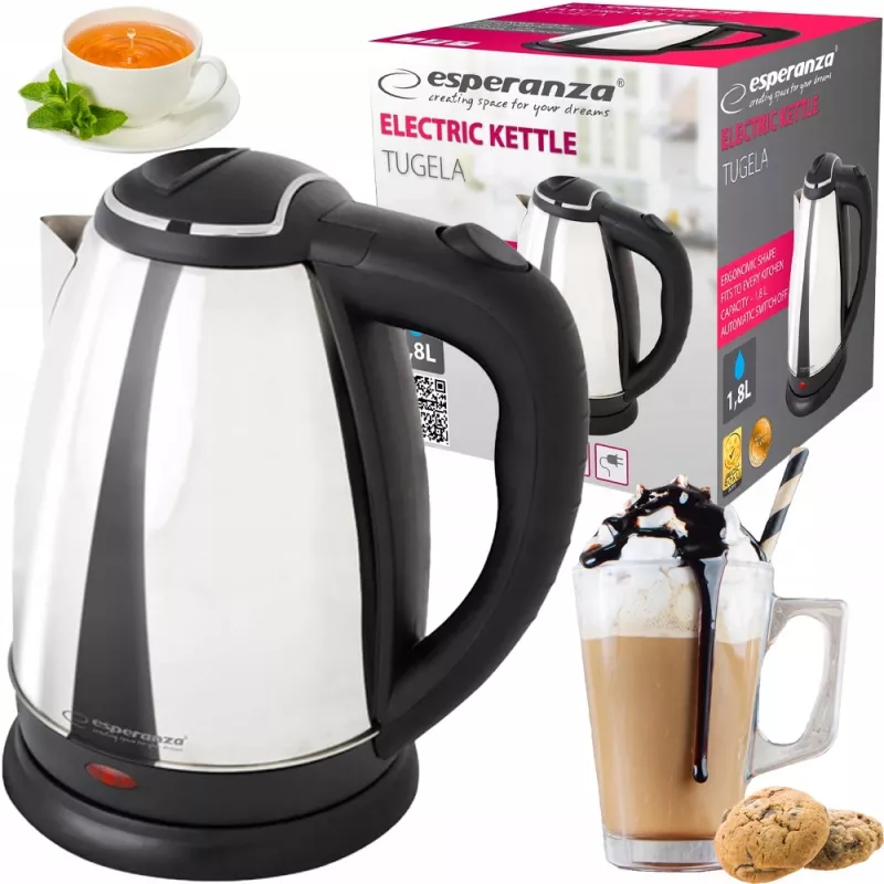 Esperanza EKK104S Electric kettle 1.8 L 2200 W Sidabrinė