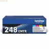 Brother TN-248VAL dažų kasetė 4 vnt. Originali juoda, žydra, purpurinė, geltona