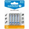 Pakartotinai įkraunamos AAA NiMH baterijos everActive EVHRL03-800 – 1.2 V, 4 vnt., cilindrinės 44.5×10.5 mm