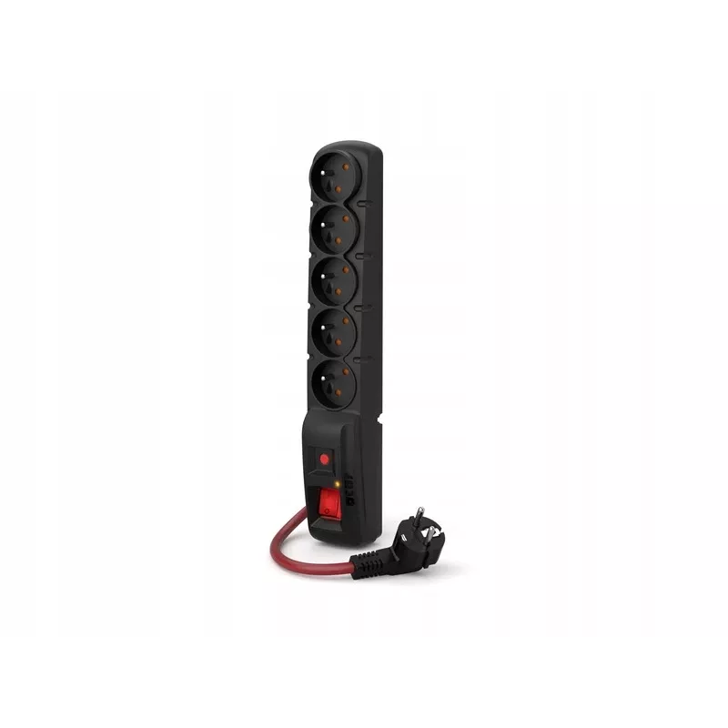 AC maitinimo ilgintuvas ACAR F5 POWER Juodas 5 AC lizdai 230 V 5 m